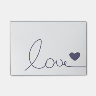 Purple Heart Love Post-it Notes
