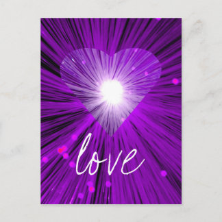 Purple Heart 'Love' postcard