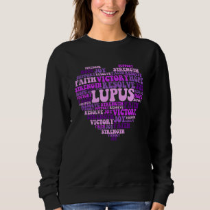 Purple Heart Lupus Awareness For Man Sweatshirt