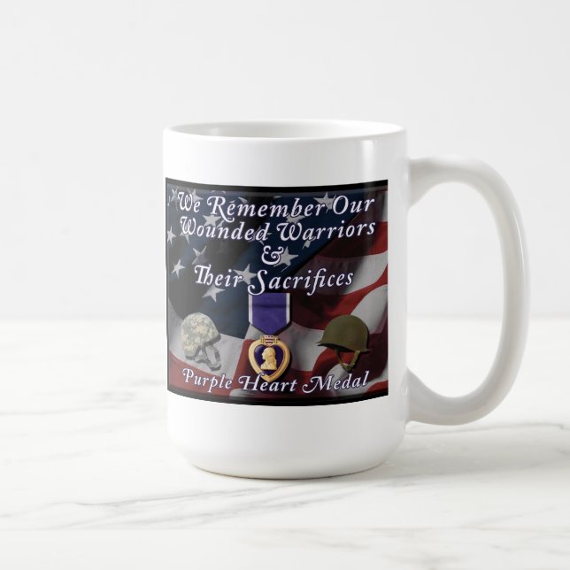 Purple Heart Medal Coffee Mug (Right)
