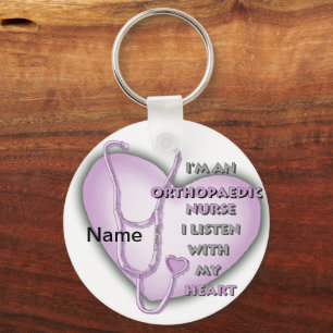 Purple Heart Orthopaedic Nurse Key Ring