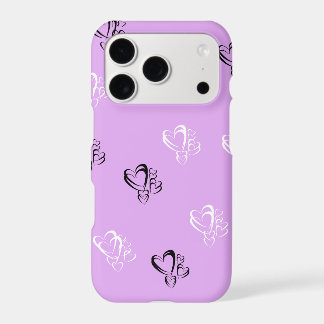 Purple Heart Pattern phone case 