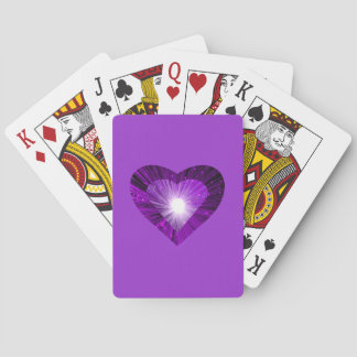 Purple Heart playing cards purple