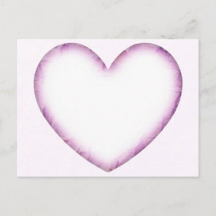 Purple Heart Postcard – Minimalist Heart Design