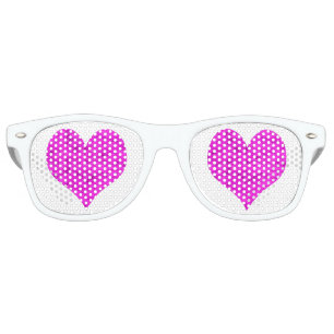 Purple Heart Retro Sunglasses