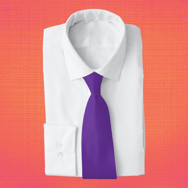 Purple Heart Solid Colour Tie (Creator Uploaded)