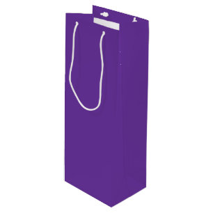 Purple Heart Solid Colour Wine Gift Bag