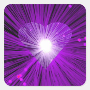Purple Heart sticker square