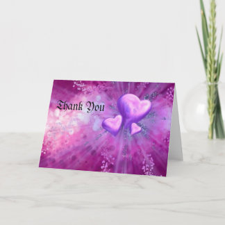 purple heart, thank you card