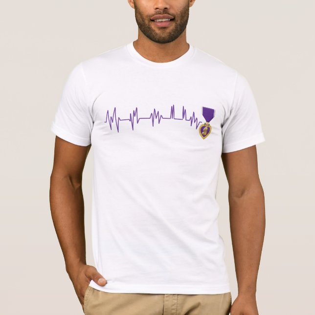 Purple Heart U.S. military Heros award T-Shirt (Front)