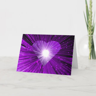 Purple Heart 'Valentine's Day' greetings card