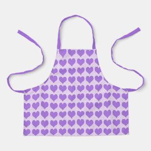Purple Hearts Apron