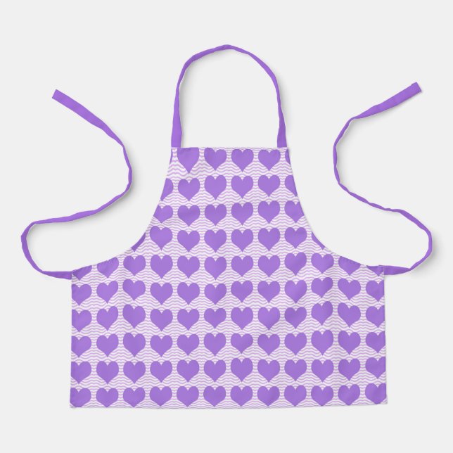 Purple Hearts Apron (Front)