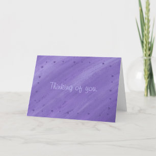 Purple Hearts Blended Purple Thinking of your Card