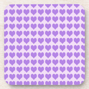 Purple Hearts Coaster