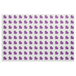 Purple Hearts Fabric