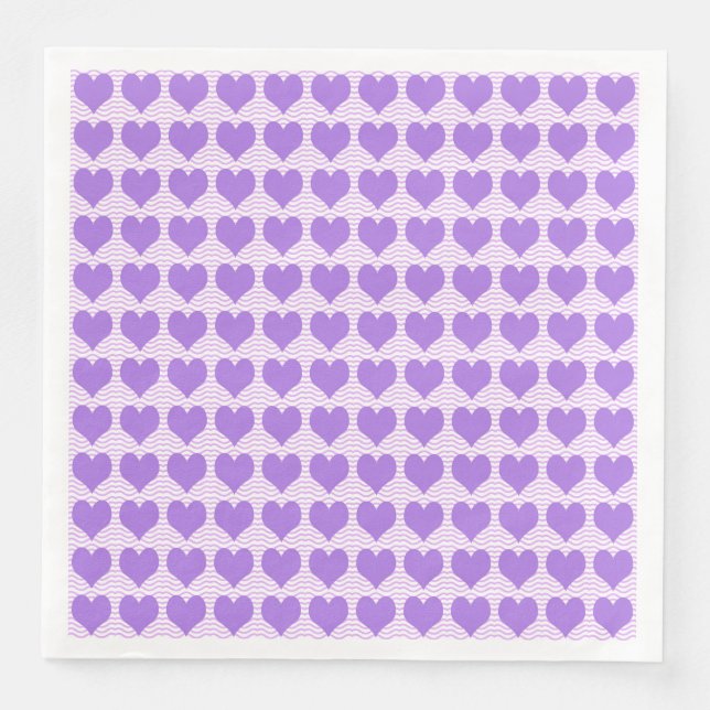 Purple Hearts Napkin (Front)