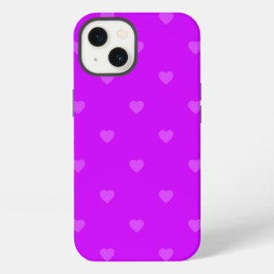 Purple hearts pattern Case-Mate iPhone case