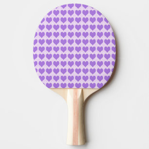 Purple Hearts Ping Pong Paddle