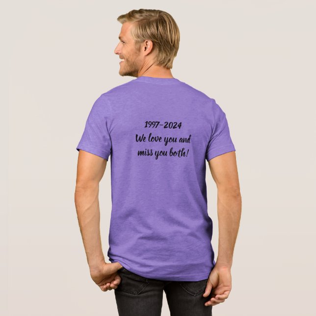 Purple Hearts Tri-Blend Shirt (Back Full)