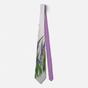 Purple Heather in the Grass Tie