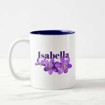 Purple Hepatica Flowers Custom Name
