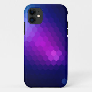 Purple hexagonal seamless graphic Case-Mate iPhone case