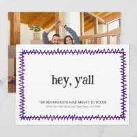 Purple Hey Y'all - Moved to Texas