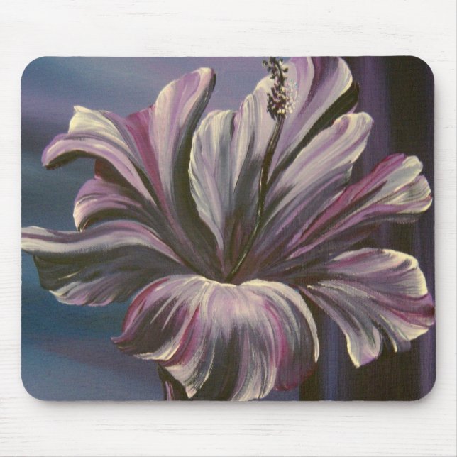Purple Hibiscus Mouse Pad (Front)