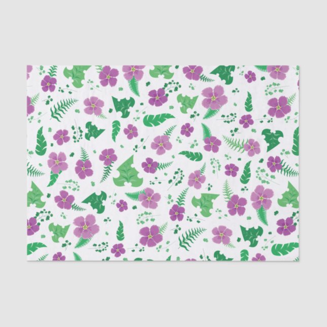 Purple Hibiscus Tissue Paper (Front)