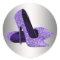 Purple High Heel Shoe Stickers