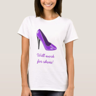Purple High Heel Shoe T-Shirt