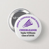 Purple High School Cheerleader Personalised