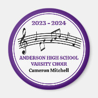 Purple High School Choir Custom Keepsake