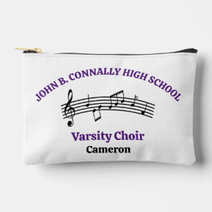 Purple High School Choir Personalised Accessory Pouch