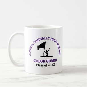 Purple High School Colour Guard Personalised Coffee Mug
