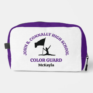 Purple High School Colour Guard Personalised Dopp Kit