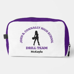 Purple High School Drill Team Dancer Personalised Dopp Kit