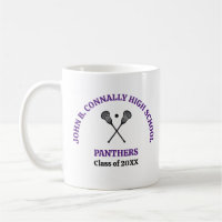 Purple High School Lacrosse Team Personalised