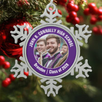 Purple High School Marching Band Photo Gift