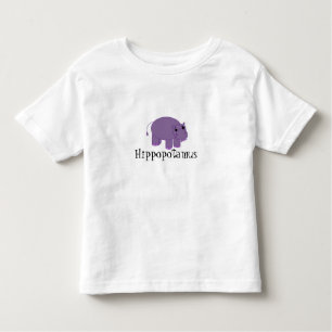 Purple Hippopotamus Toddler T-Shirt