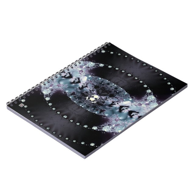 Purple Hole Spiral Notebook (Left Side)