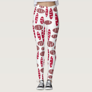 Purple Holey Ovals Leggings