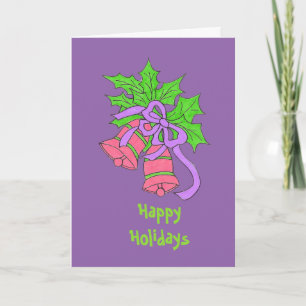 Purple Holiday Card