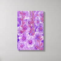 Purple Hollyhock Mallow Malva Flower Floral Art Ca