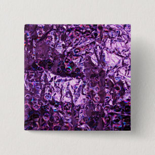 Purple Hologram Paper 15 Cm Square Badge