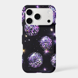 Purple Holographic Disco Ball iPhone Case Y2K