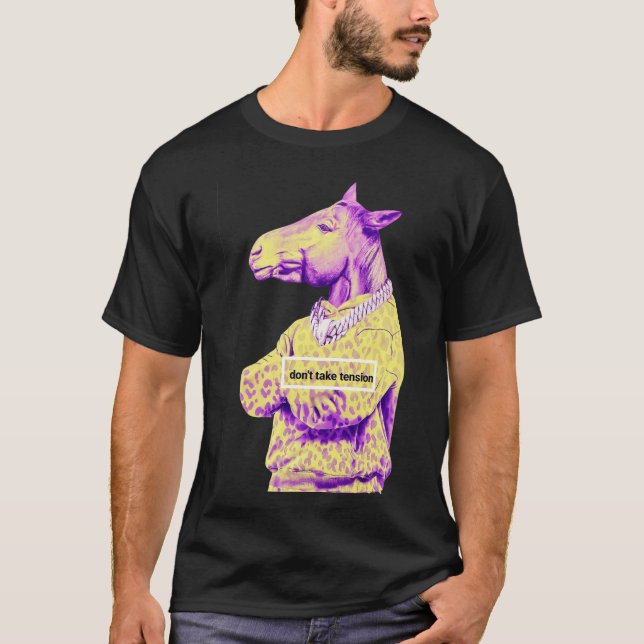 Purple Horse Graphic /motivational quotes  T-Shirt (Front)