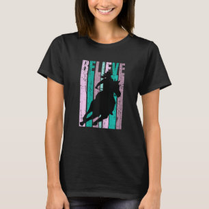 Purple Horse Riding Womens Motivational Horse Ride T-Shirt