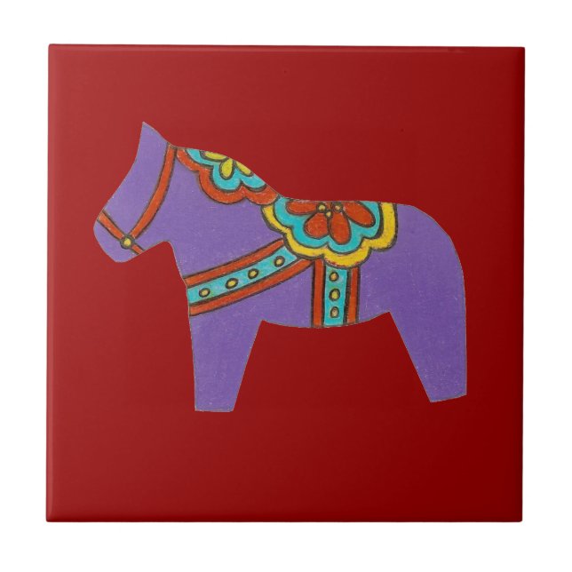 Purple Horse Tile (Front)